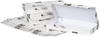 Flatbread Takeaway Box Sturdy Disposable Corrugated Pizza Box - Label Lock System Newsprint and White Paper Custom Pizza Boxs
