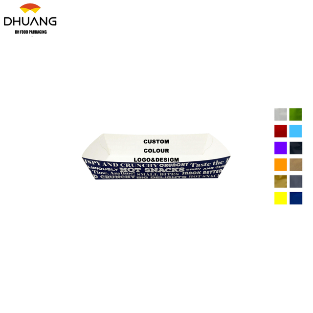 Customized LOGO Pattern Disposable Food Packaging Tray Container Made of Food Grade Material Food Trays