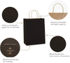 Kraft Paper Bag Gift Bag with Handle Craft Commodity 100% Recycled Paper Bag Black
