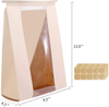 Kraft Paper Toast & Coffee Therapy Bag with Tin TAB Lock and Window Brown Cookie Bag-Food Safe Packaging Custom Bread Bags
