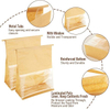Windowed Bread Bag Tin Foil Tied Lock Bag Cookies Coffee Beans Tea Candies Preservation and Sealing Custom Bread Bags