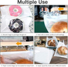 Bread Bag with Window Paper Doughnut Bag for Baked Goods Cookies Snacks Candy Sandwiches Custom Bread Bags
